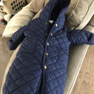 Quilted Ralph Lauren bunting 6-9months